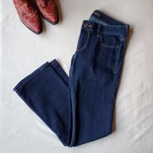 Express Dark Wash Barely Boot Jeans | 2 Short